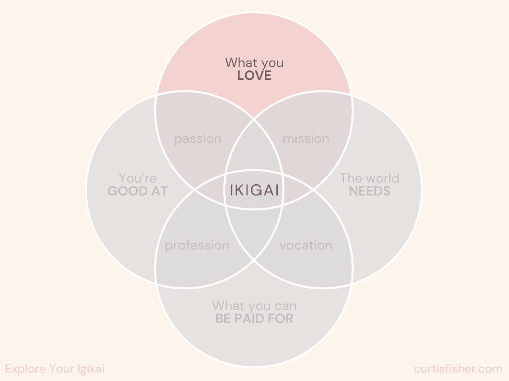 Ikigai Venn Diagram - What You Love To Do